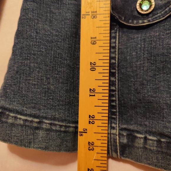 Christopher & Banks Embroidered Stretch Denim Jacket - Picture 9 of 9